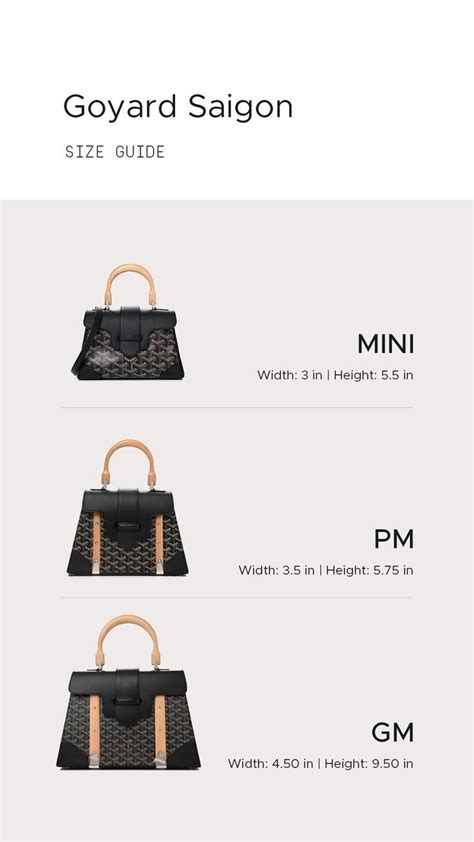 saigon goyard bag sizes.